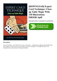 Erdnase Expert At The Card Table Pdf